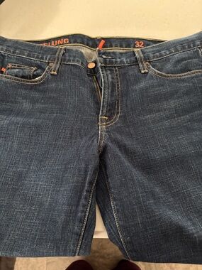 J. Crew Hipslung Indigo Cropped Jeans with Contrast Stitching